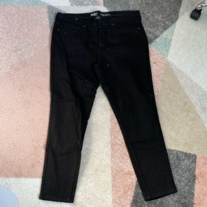 Mossimo Black High Rise Skinny Jeans Super Stretch Women's Size 18
